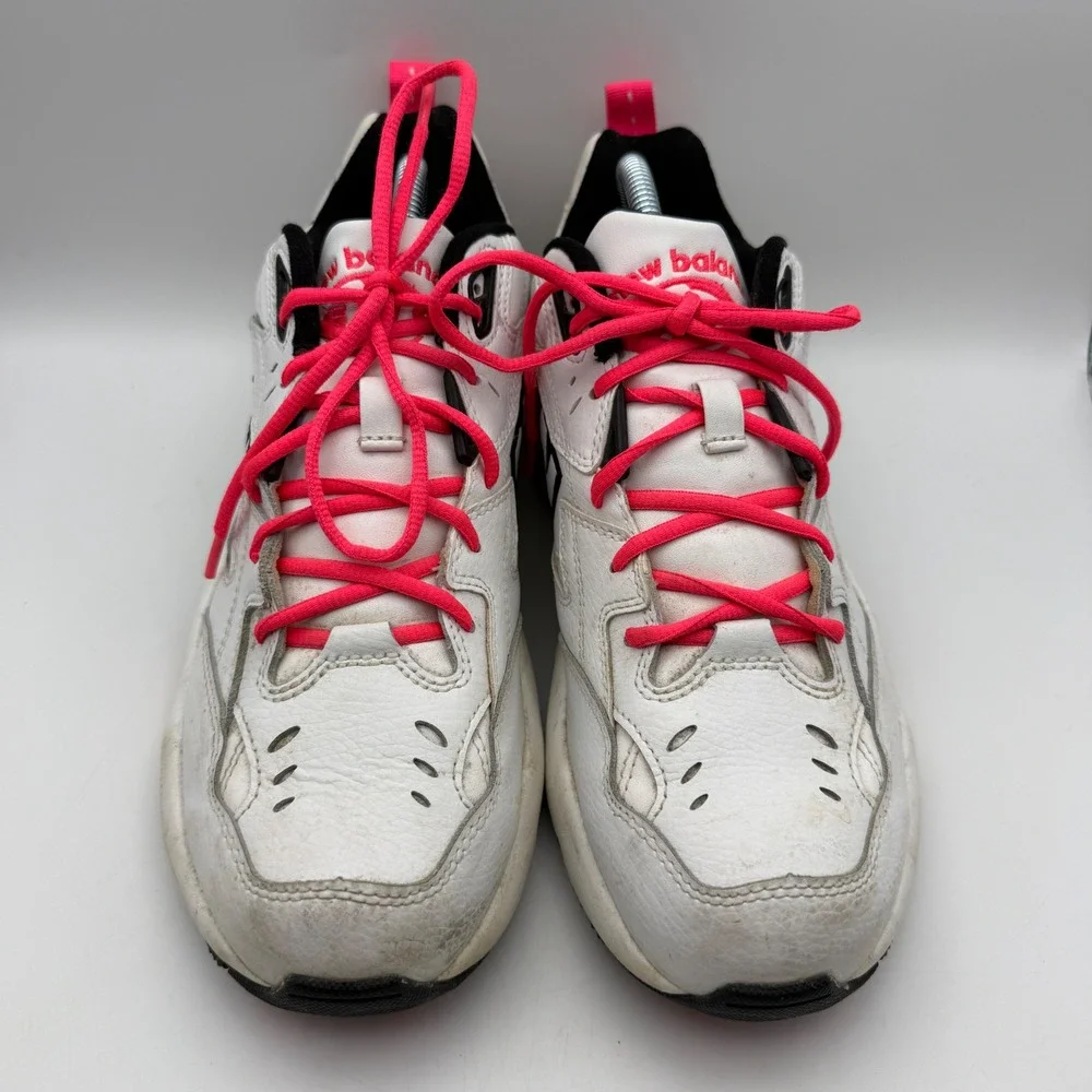 New Balance 608 Cross Training Shoes Womens 11 White Pink WX608SP1 Chunky Dad